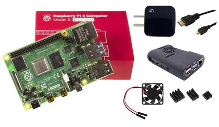 Kit Raspberry Pi 4 B 2gb Orig Uk Element14 + Fuente 3A + Gabinete + Cooler + HDMI + Disip   RPI0084